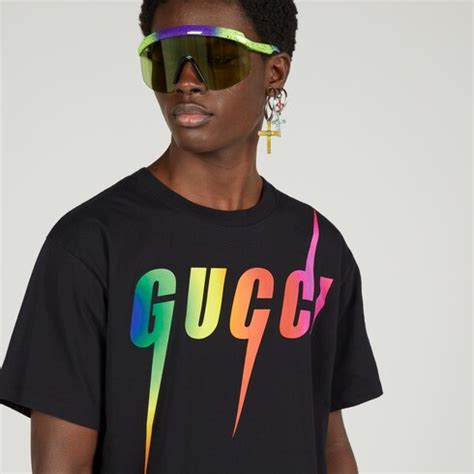 t shirt mit gucci blade print|gucci blade print t shirt.